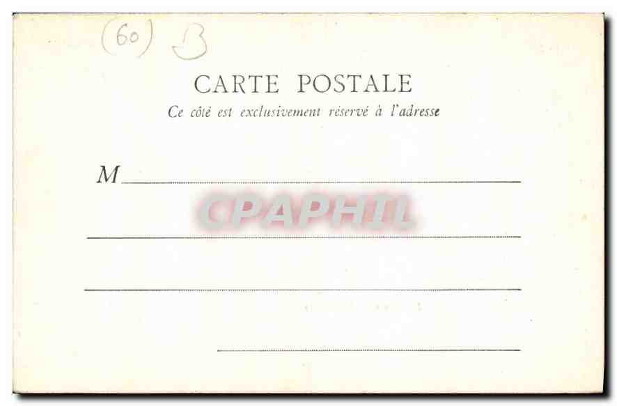 CPA Compiegne Le Palais Aile droite  — Rückseite