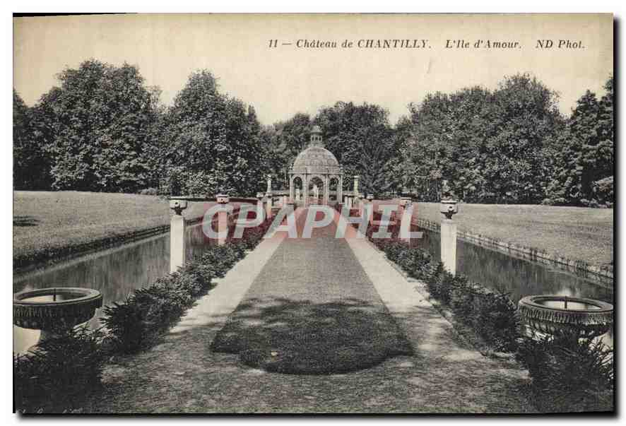 CPA Chateau de Chantilly L'lle d'Amour 