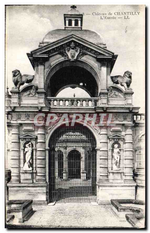 CPA Chateau de Chantilly L'Entree 