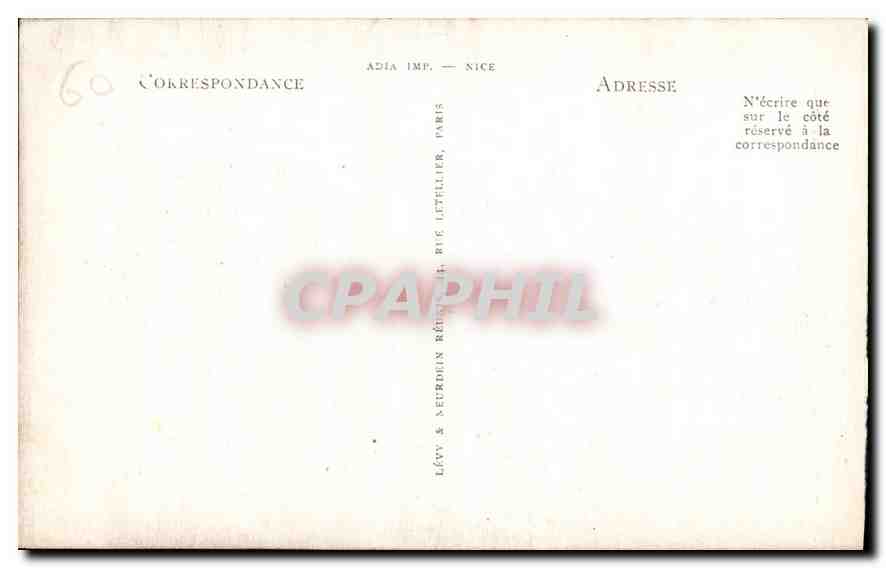 CPA Chateau de Chantilly L'Entree  — Rückseite