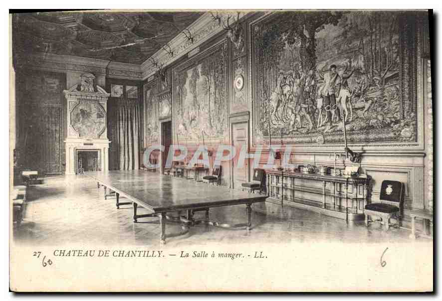 CPA Chateau de Chantilly La Salle a manger 