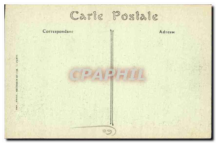 CPA Chateau de Compiegne Porte d'Honneur  — Rückseite