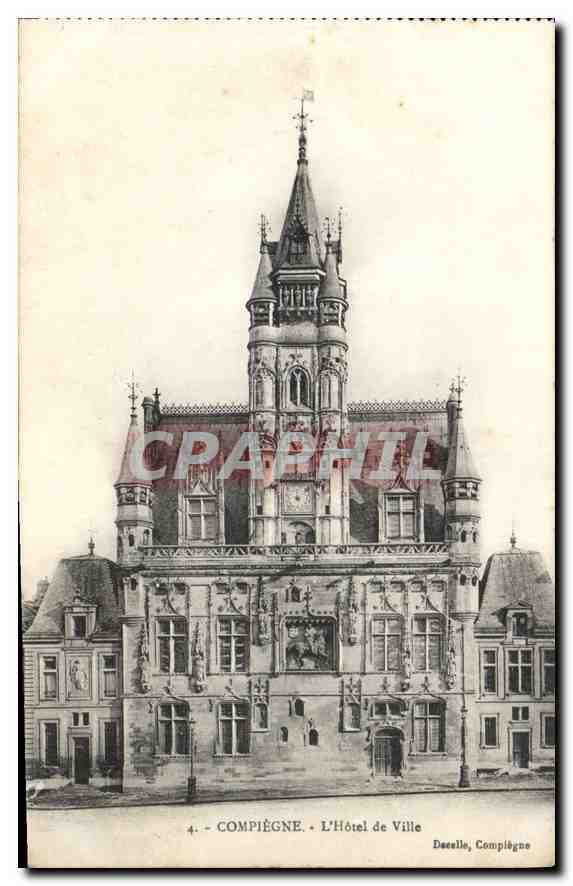 CPA Compiegne L'Hotel de Ville 