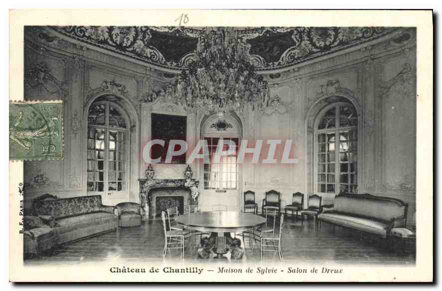CPA Chateau de Chantilly Maison de Sylvie Salon de Dreux 