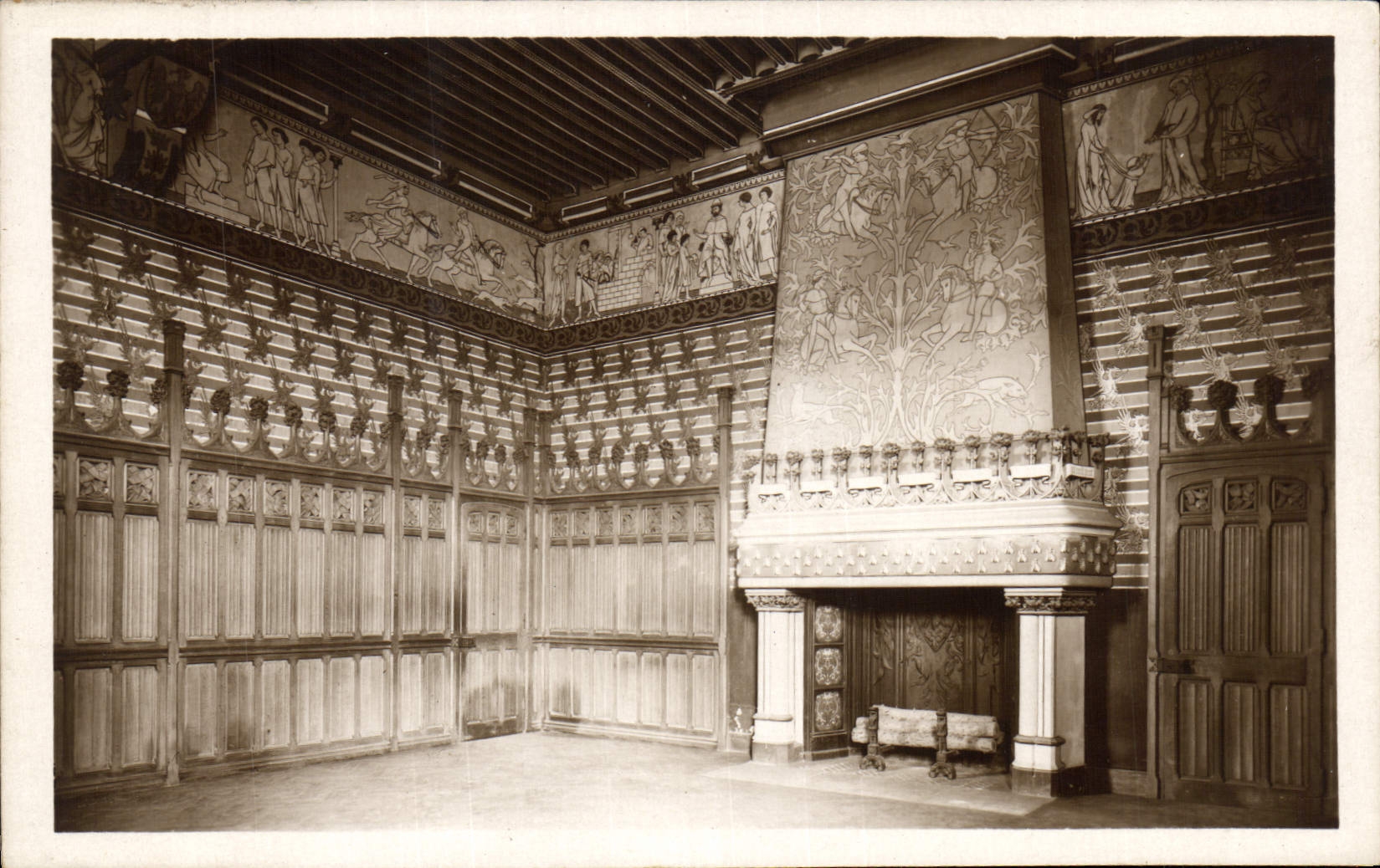 CPA Chateau de Pierrefonds Chambre du Seigneur 
