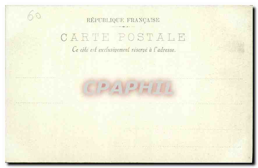 CPA Chateau de Compiegne La Salle a manger  — Rückseite