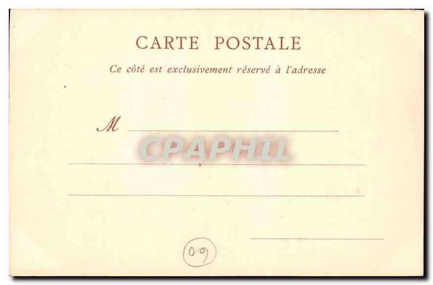 CPA Chateau de Chantilly Cote Sud Ouest  — Rückseite