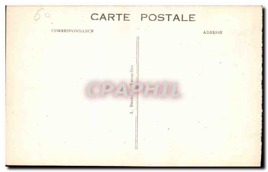 CPA Palais de Compiegne Le Salon des Fleurs  — Verso