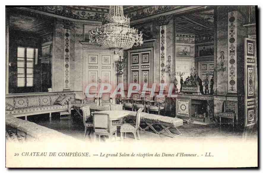 CPA Chateau de Compiegne Le Grand Salon de Reception des Dames d'Honneur 