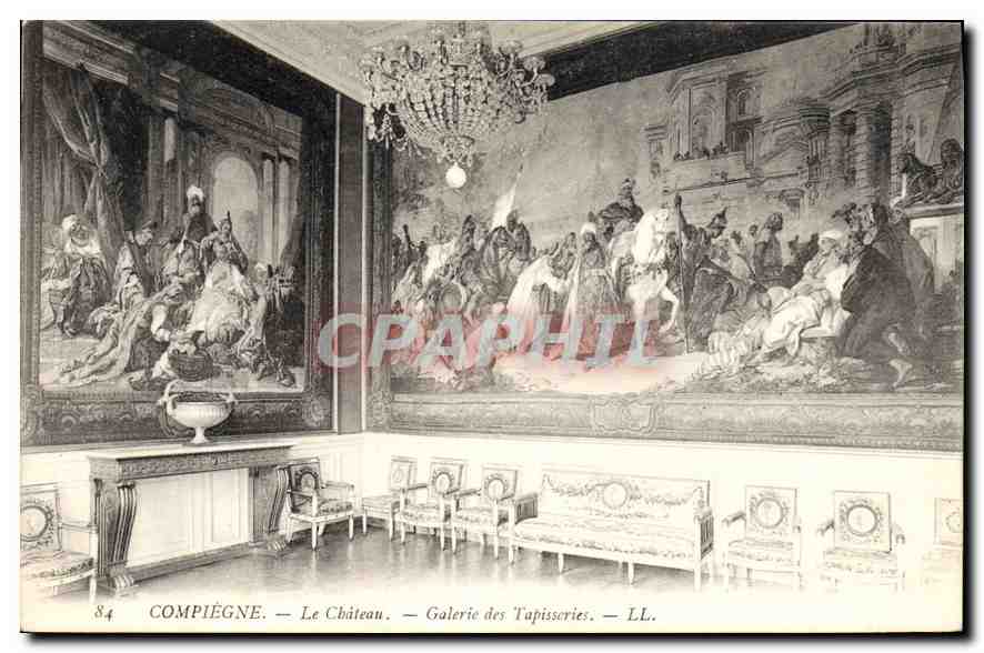 CPA Compiegne Le Chateau Galerie des Tapisseries 