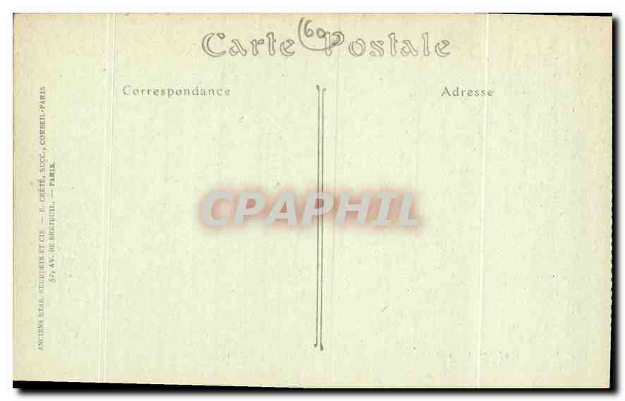 CPA Palais de Compiegne Vue sur le Parc prise du Berceau de l'Empereur  — Rückseite