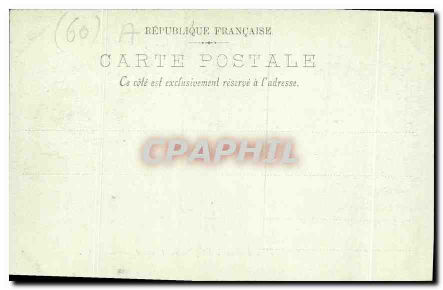 CPA Chateau de Compiegne Le grand Salon de Reception des Dames d'honneur  — Rückseite