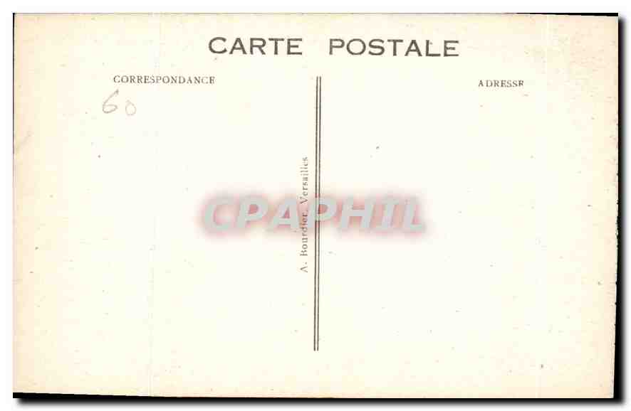 CPA Palais de Compiegne La Facade sur le Parc  — Rückseite