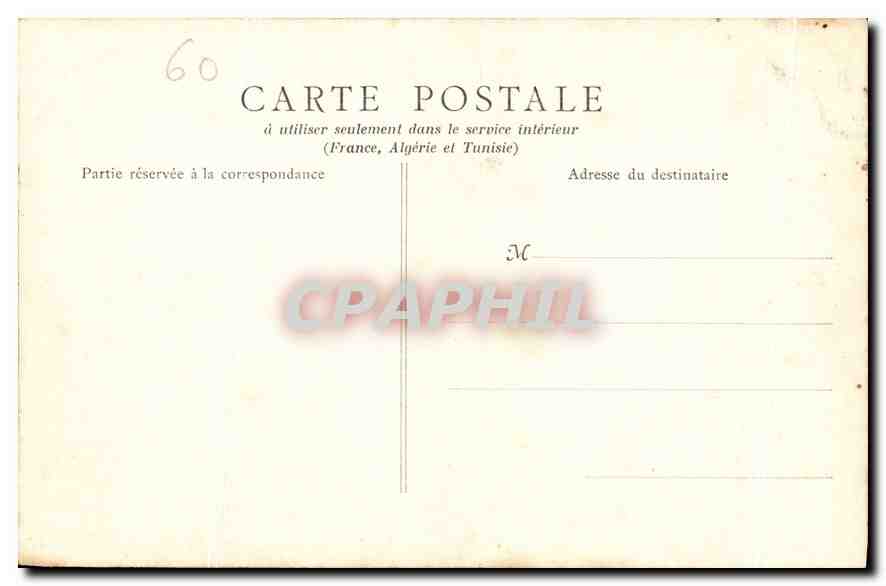 CPA Chateau de Chantilly Vue prise du Parc cote nord ouest  — Rückseite