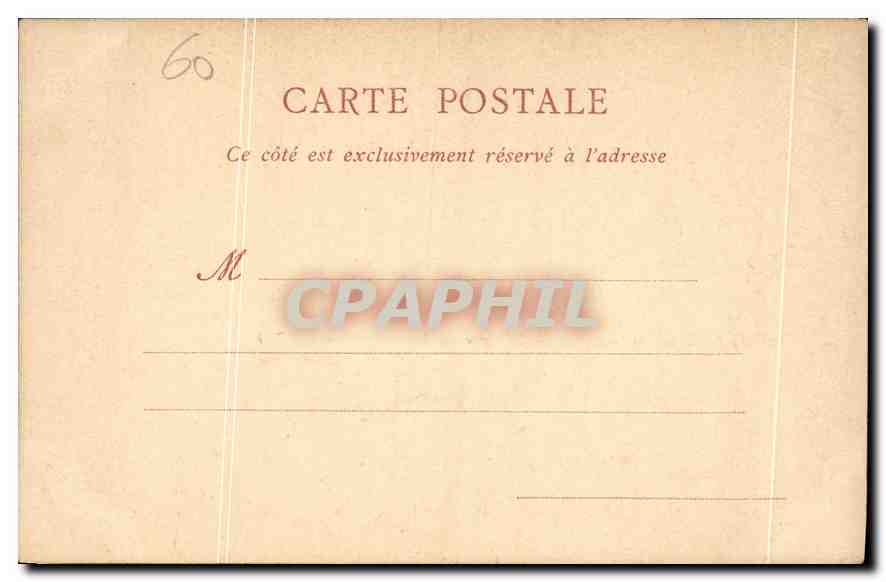 CPA Parc du Chateau de Compiegne L'Avenue des Beaux Morts  — Rückseite