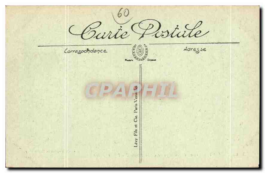 CPA Chantilly Vue generale prise de la Route des Lions  — Verso