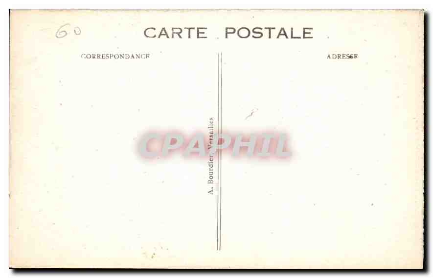 CPA Palais de Compiegne La Salle des Fetes  — Rückseite
