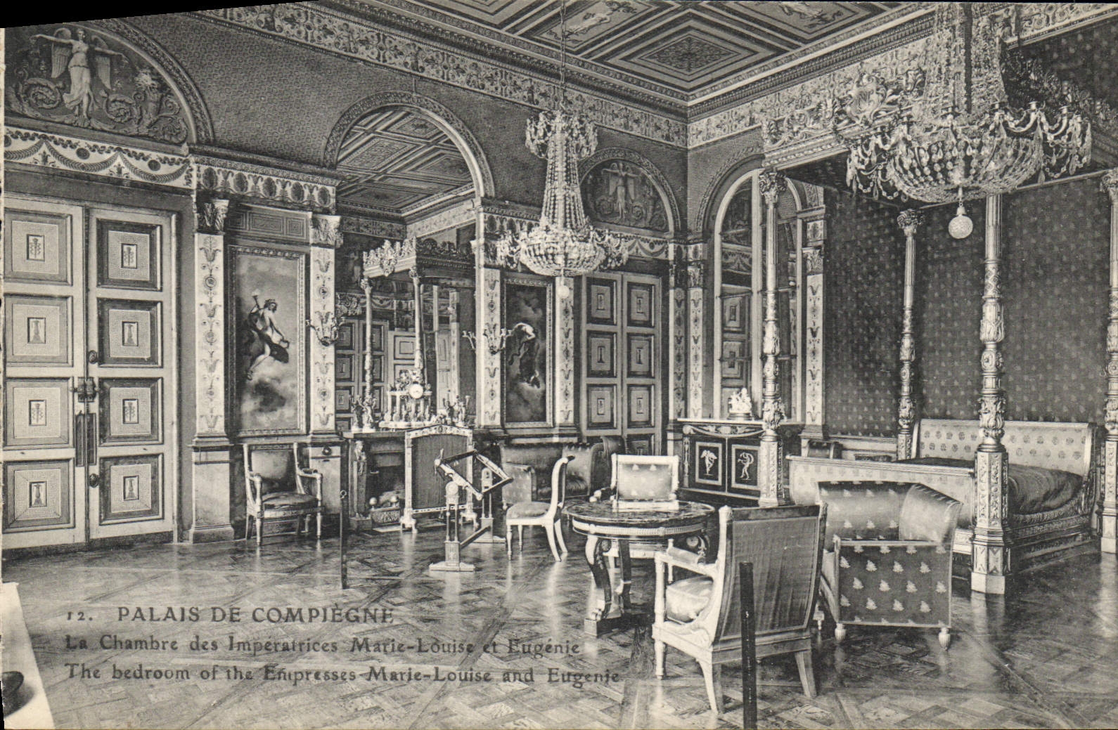 CPA Palais de Compiegne La Chambre des Imperatrices 