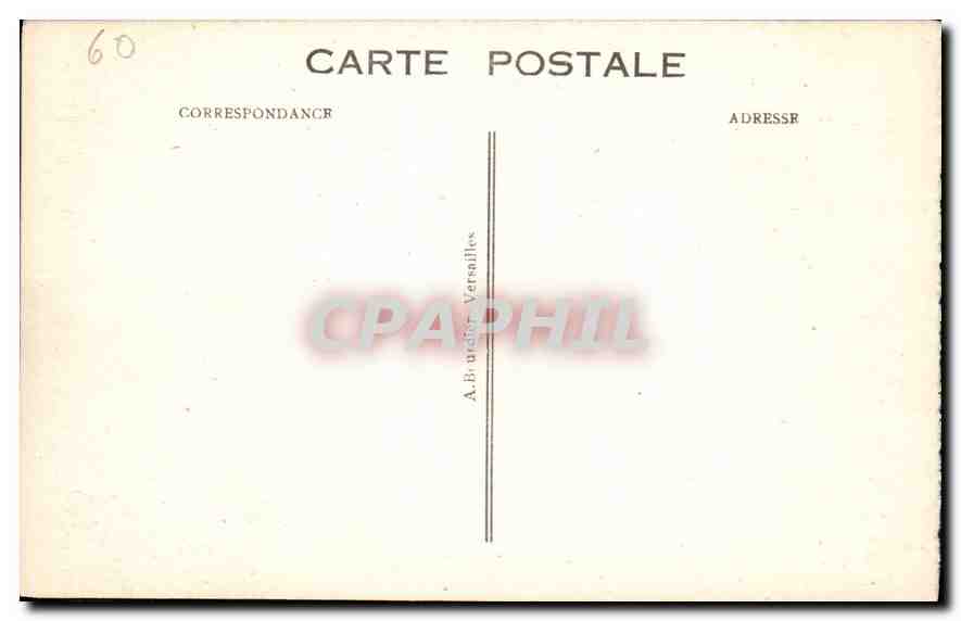 CPA Palais de Compiegne La Chambre des Imperatrices  — Verso