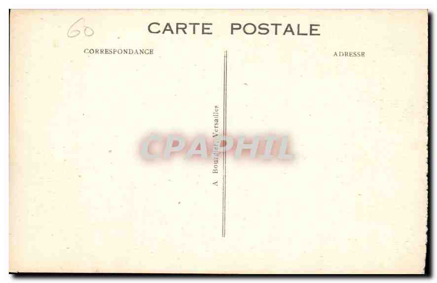 CPA Palais de Compiegne La Chambre de Marie Antoinette  — Rückseite