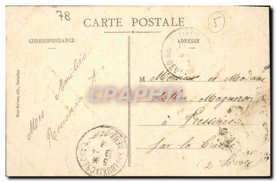 Musée de VERSAILLES — Voiture du Mariage de Napoléon Ier — édit. Mornay — Verso