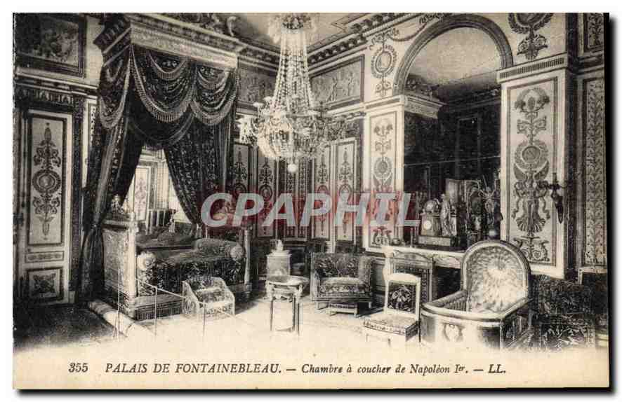 Palais de Fontainebleau — Chambre à coucher de Napoléon Ier — LL. — n° 355