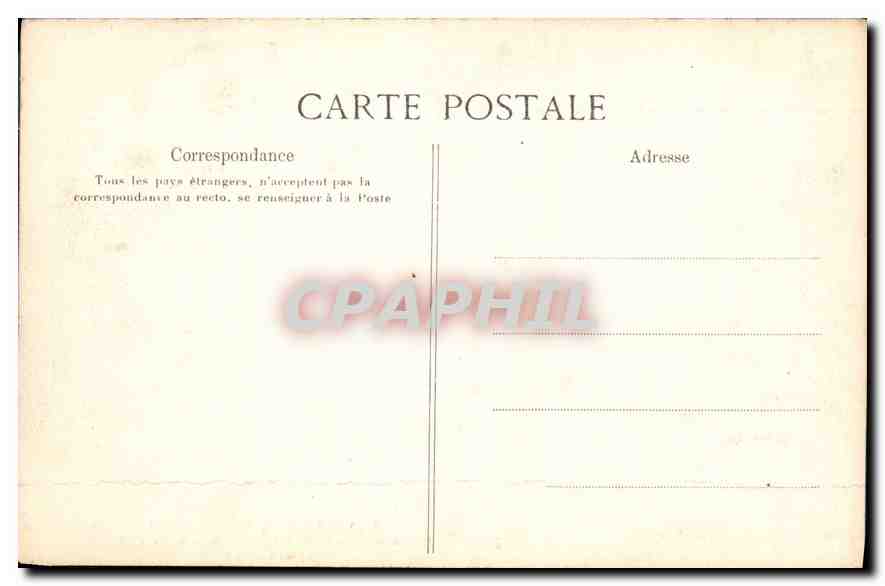 Palais de Fontainebleau — Salon d'attente des Appartements du Pape — Lit du Pape — Éditeur ELD, n° 559 — Verso