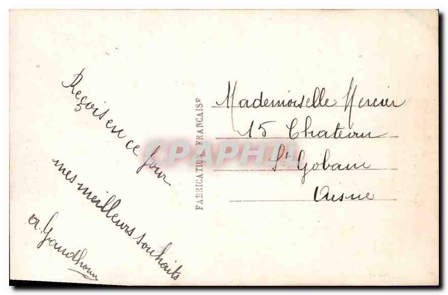 CPA Femme — Rückseite
