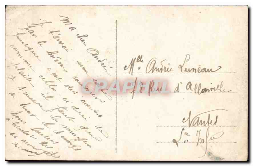 CPA Femme — Verso