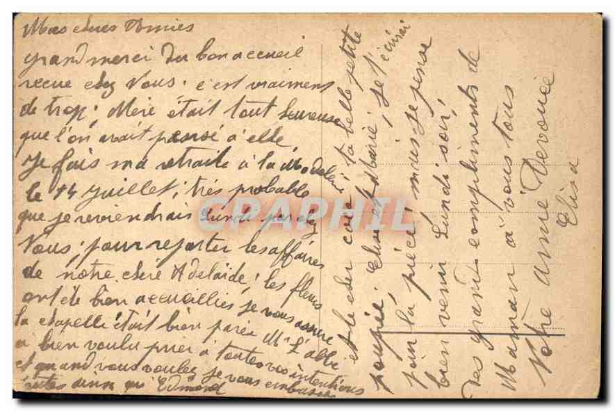 CPA Femme Enfant — Rückseite