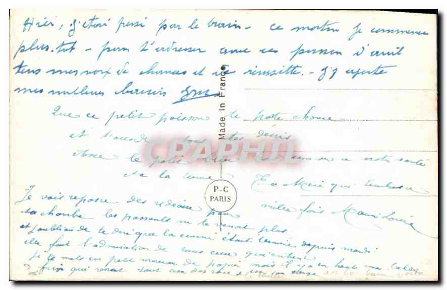 CPA Il est messager de bonheur Ayant repose sur mon coeur Femme — Rückseite