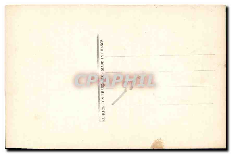 CPA Femme — Verso