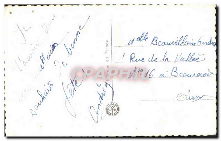 CPA Femme — Rückseite