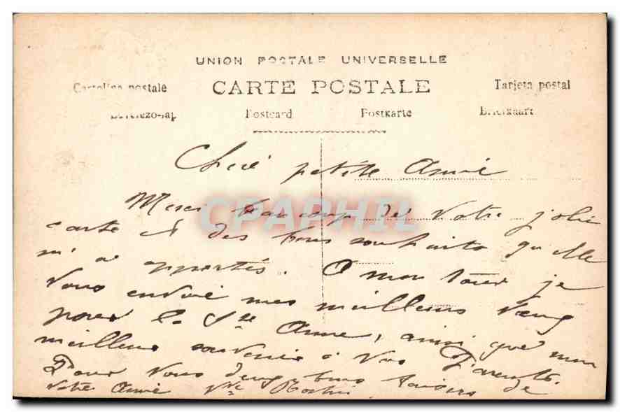 CPA Bonne Fete Femme — Rückseite