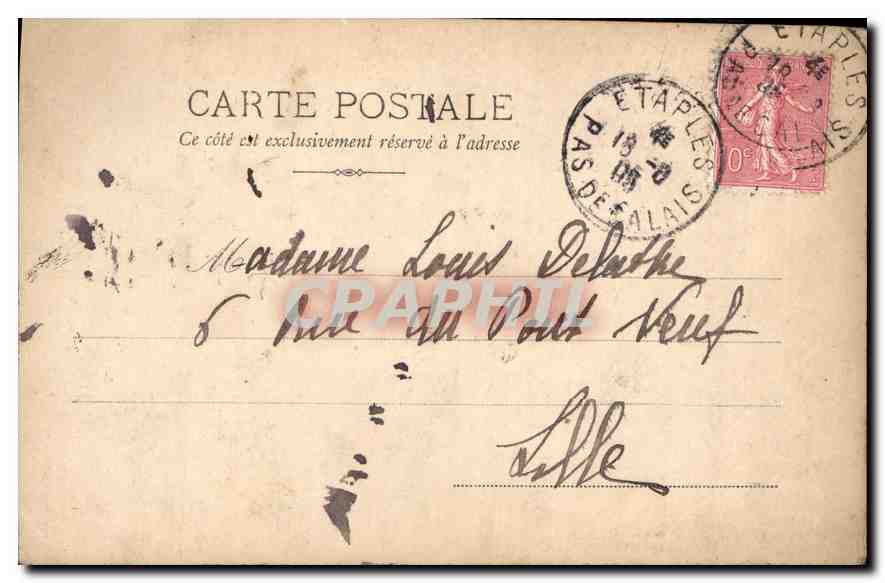 CPA Femme — Rückseite