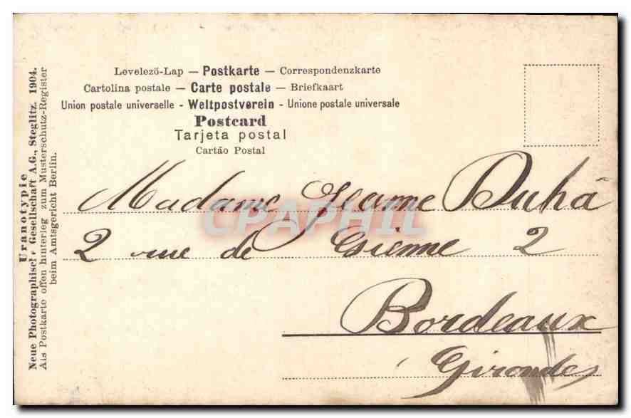 Bonne Younka — Portrait féminin — E. D. / 322 — Achterkant
