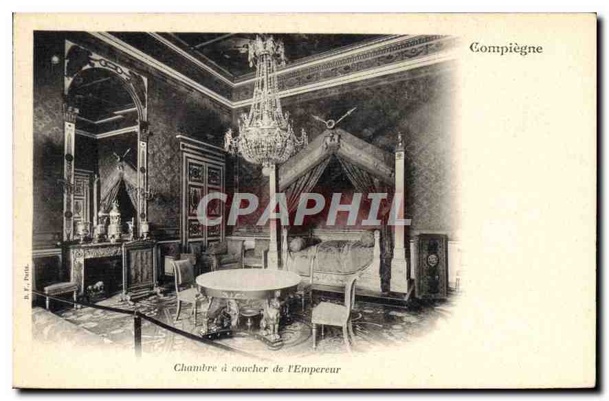 CPA Compiegne Chambre a coucher de l'Empereur Napoleon 1er