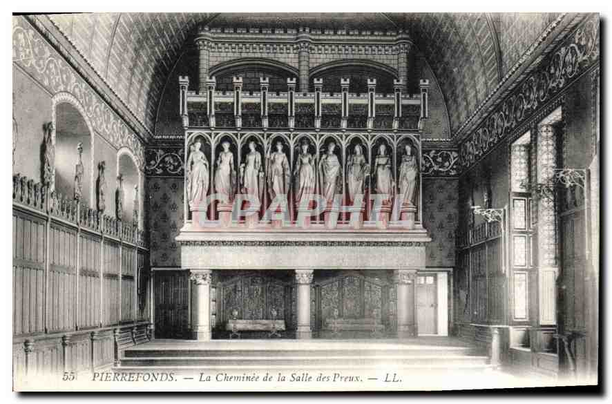 Pierrefonds — Die Kamin der Halle der Ritter — LL.