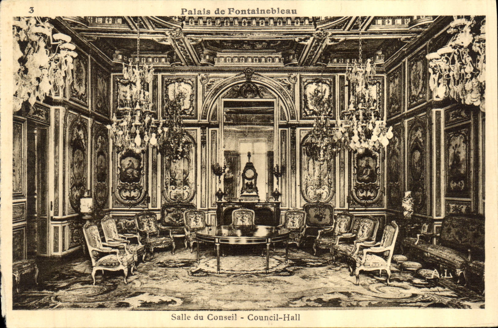 Paleis van Fontainebleau — Zaal van het Bestuur (Council-Hall) — Franse Nationale Musea