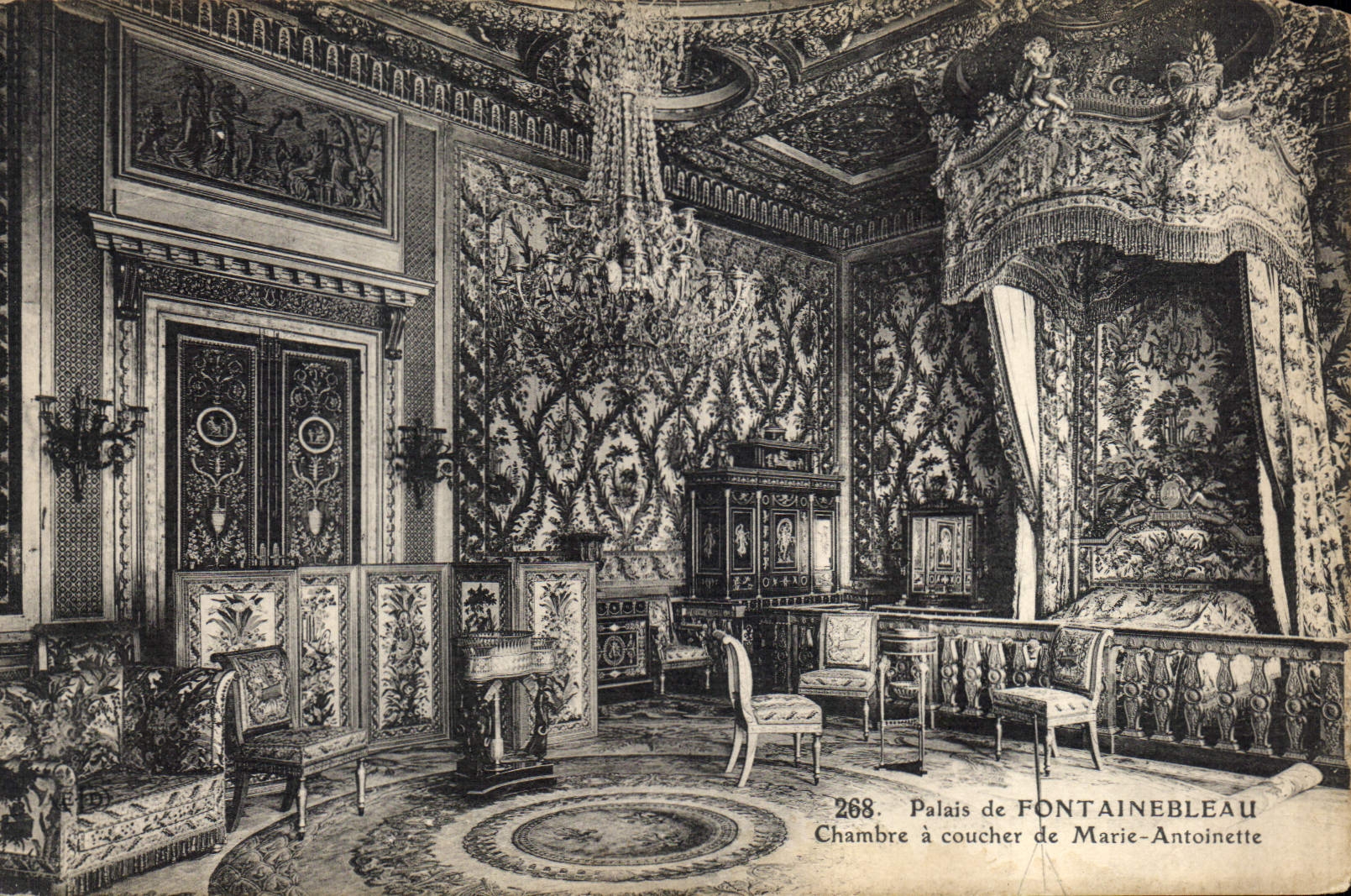 Camera da letto di Maria Antonietta — Palazzo di Fontainebleau — n° 268