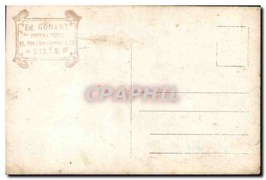 CARTE PHOTO Femme — Verso