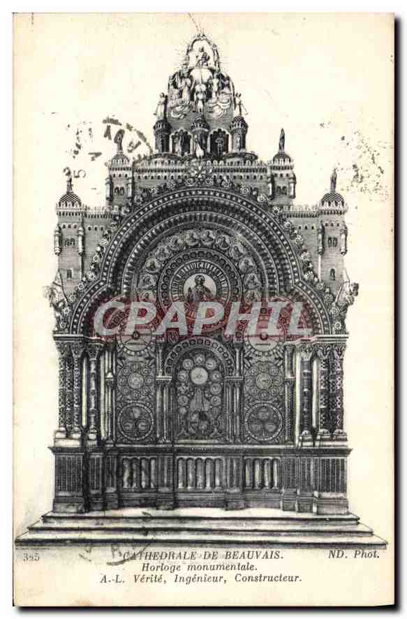 Cathédrale de Beauvais — Horloge monumentale — A.-L. Vérité, Ingénieur, Constructeur