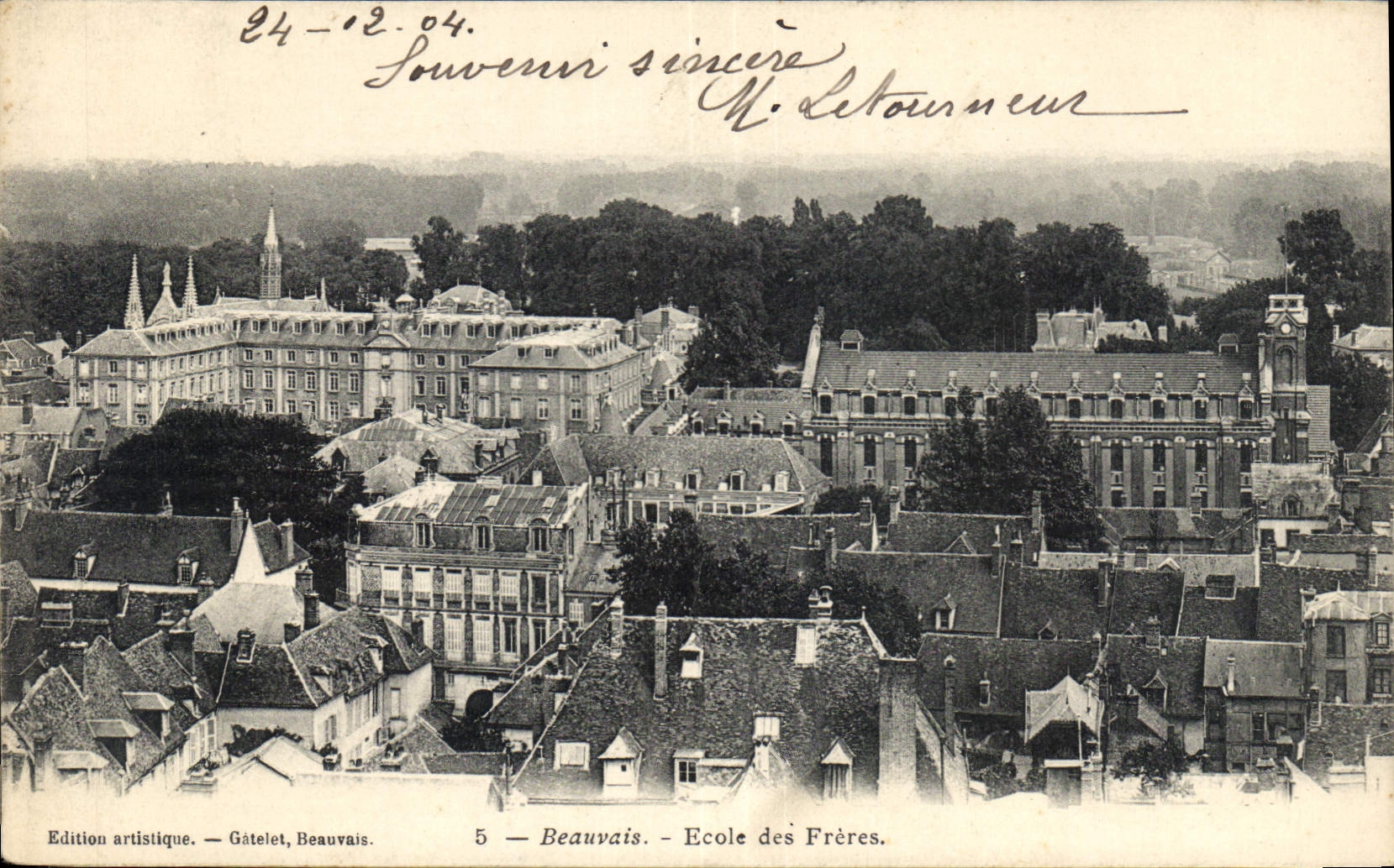 Beauvais — École des Frères — Édition artistique Gâtelet, Beauvais