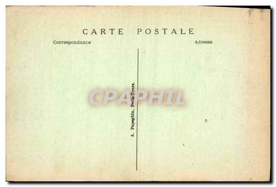 CPA Chateau de Chantilly Cote Nord  — Verso