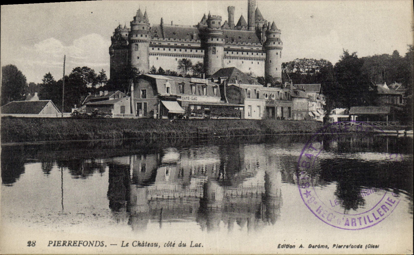 PierreFonds — Le Château, côté du Lac — Édition A. Darâmo, PierreFonds (Oise)