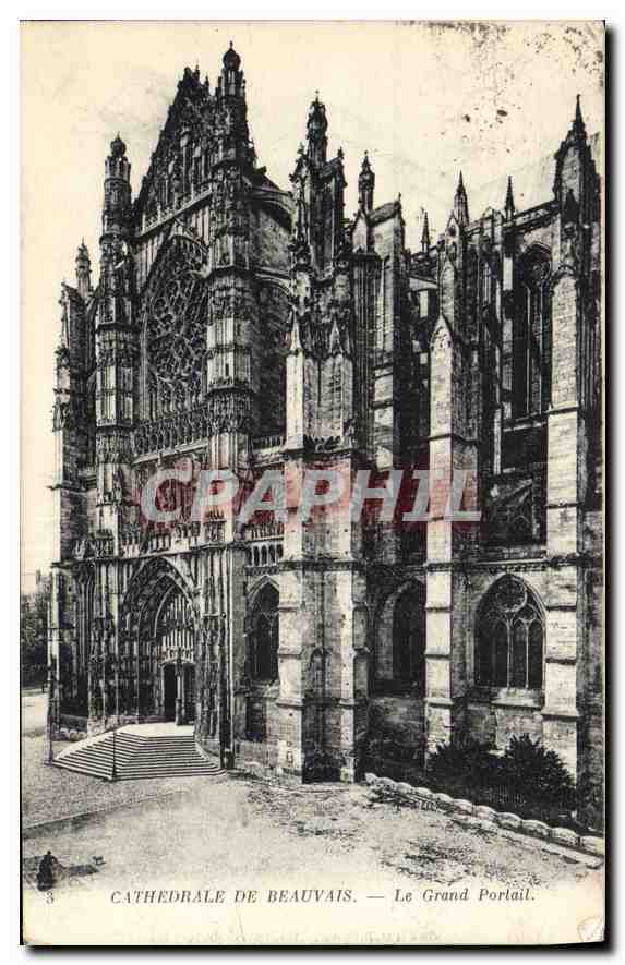 Cathédrale de Beauvais — Le Grand Portail — IMP. PHOTO-NEUBOURG ET CIE — PARIS.