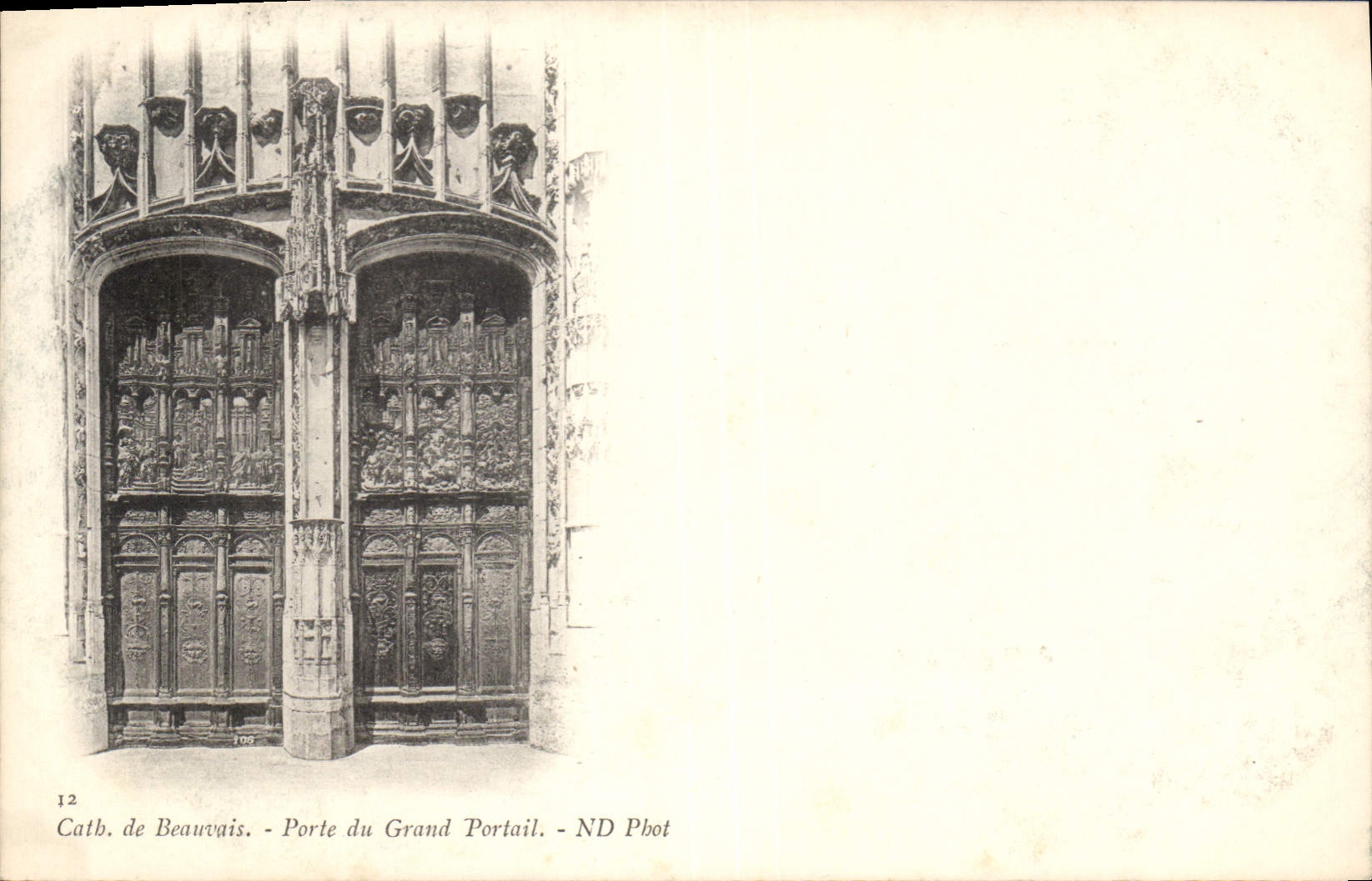 CPA Cath de Beauvais Porte du Grand Portail 