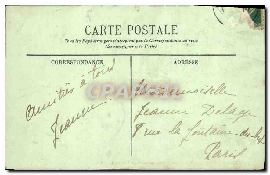 CPA Pierrefonds vue generale Cote Sud Ouest du Chateau  — Rückseite