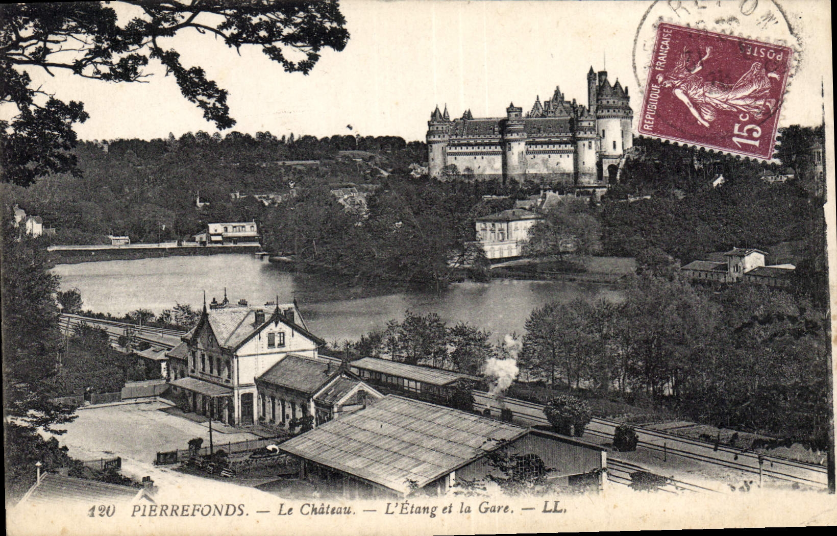 PierreFonds — Le Château, L'Étang et la Gare — LL, n°120