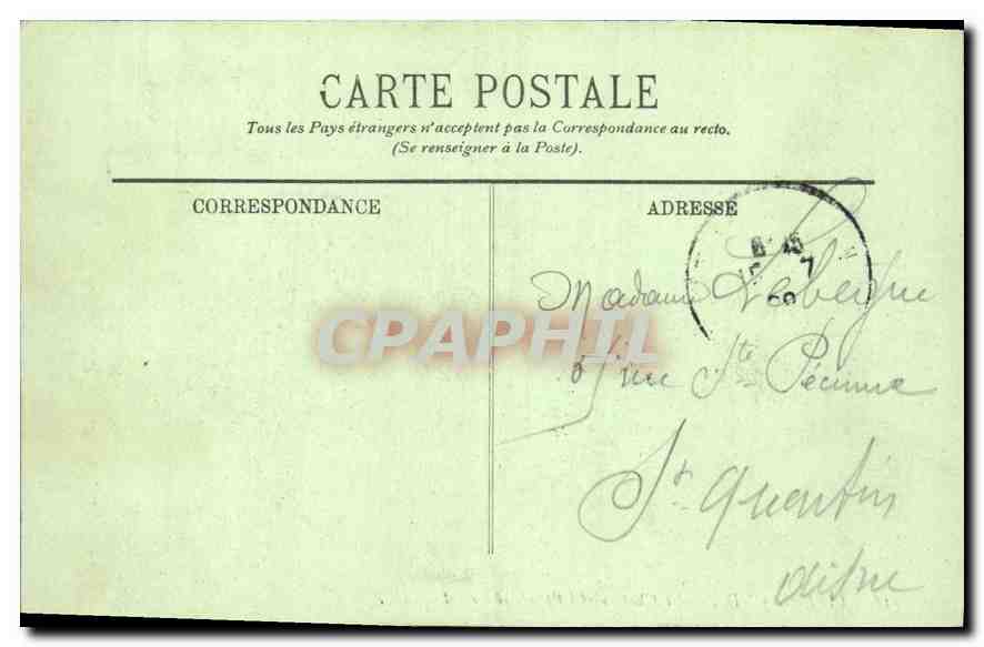 CPA Pierrefonds le Chateau et l'Etang Cote ouest  — Rückseite